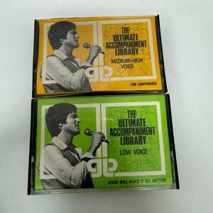 Ultimate‎ Accompaniment Library Cassette Low Medium High Voice Tapes Lot of 2